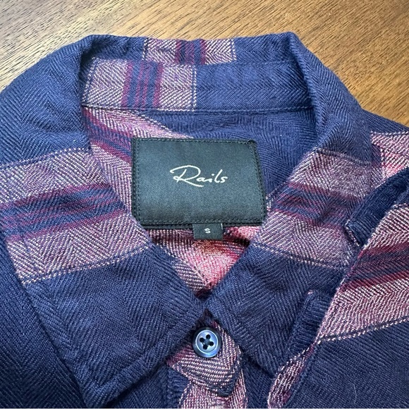 Rails blue and pink plaid front pocket shirt - Picture 5 of 5